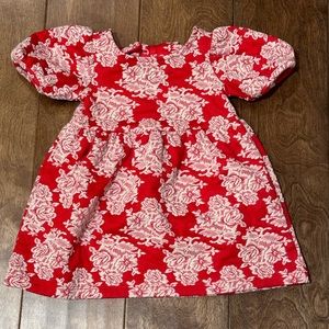 Janie & Jack Rose Jacquard Dress - 12/18 mos